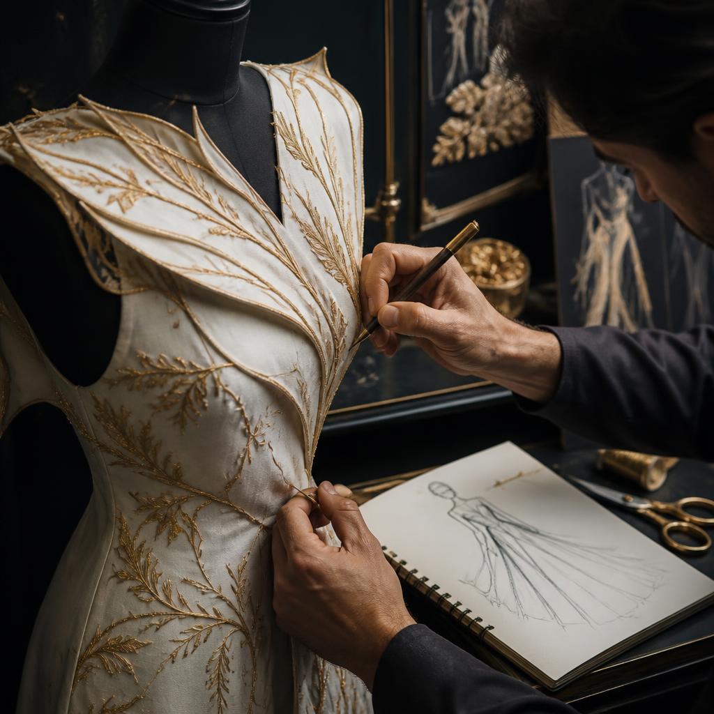 Inside the Abhishek Tiwari Bhopal atelier — bespoke couture in progress with gold zari embroidery